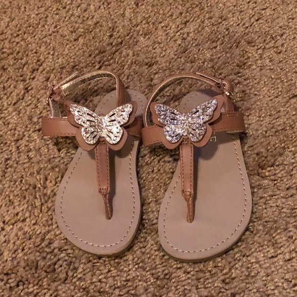 Children's Place Butterfly Thong Sandals New - Picture 2 of 6